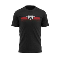 T- CAMISETA BLACK STRIPES RED