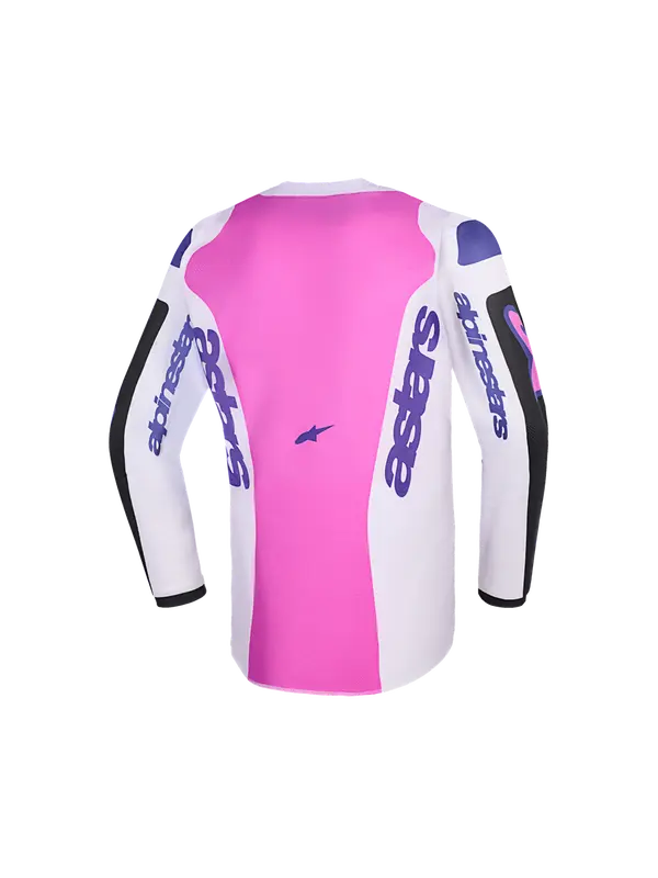 CAMISETA ALPINESTARS JUNIOR FLUID GRID LILA - Imagen 2