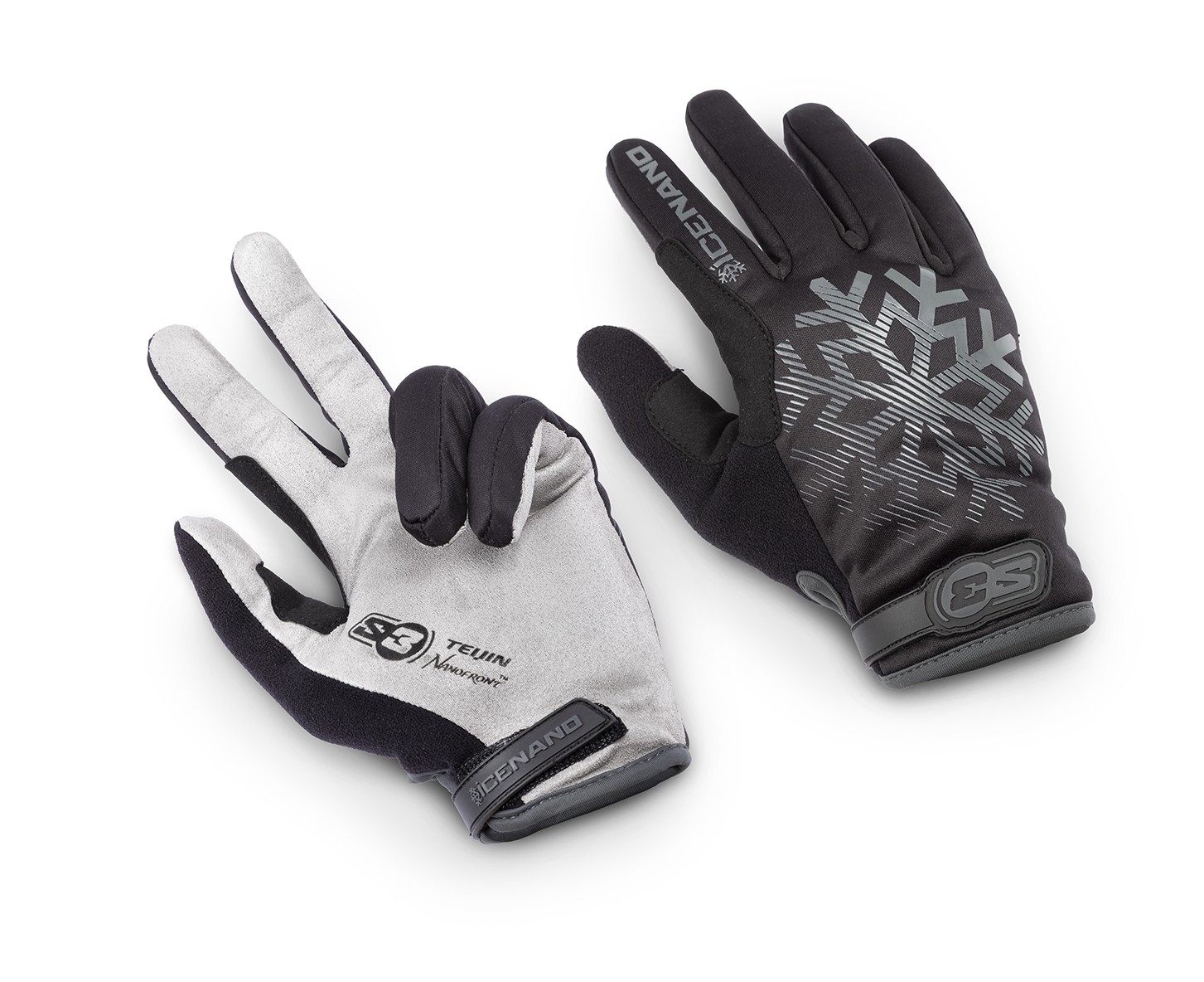 GUANTES S3 ICE BLACK SILVER