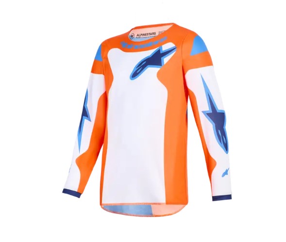 CAMISETA ALPINESTARS JUNIOR FLUID GRID NARANJA