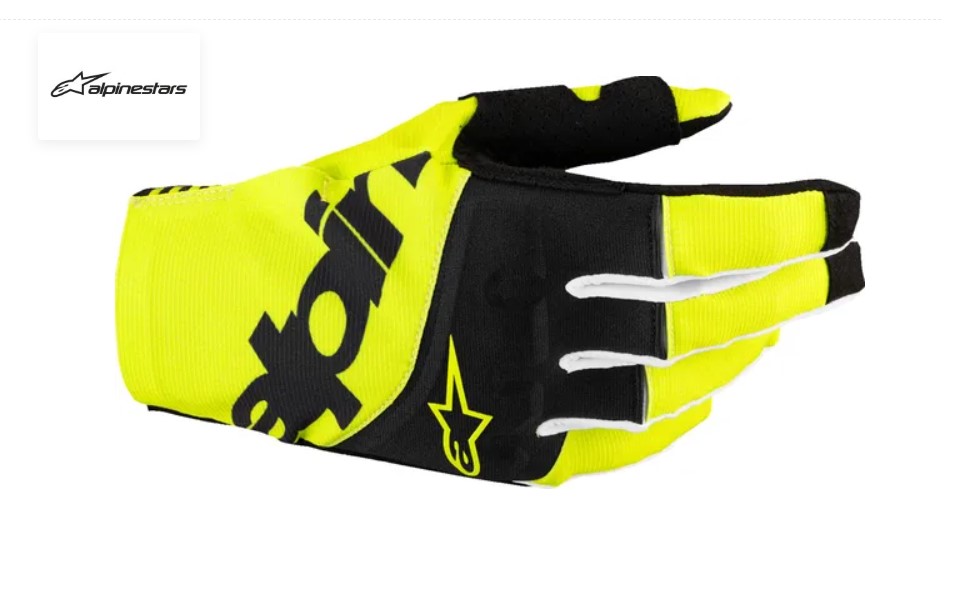 GUANTES ALPINESTARS TECHSTAR MX AMARILLO