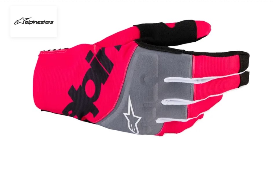 GUANTES ALPINESTARS TECHSTAR MX ROSA
