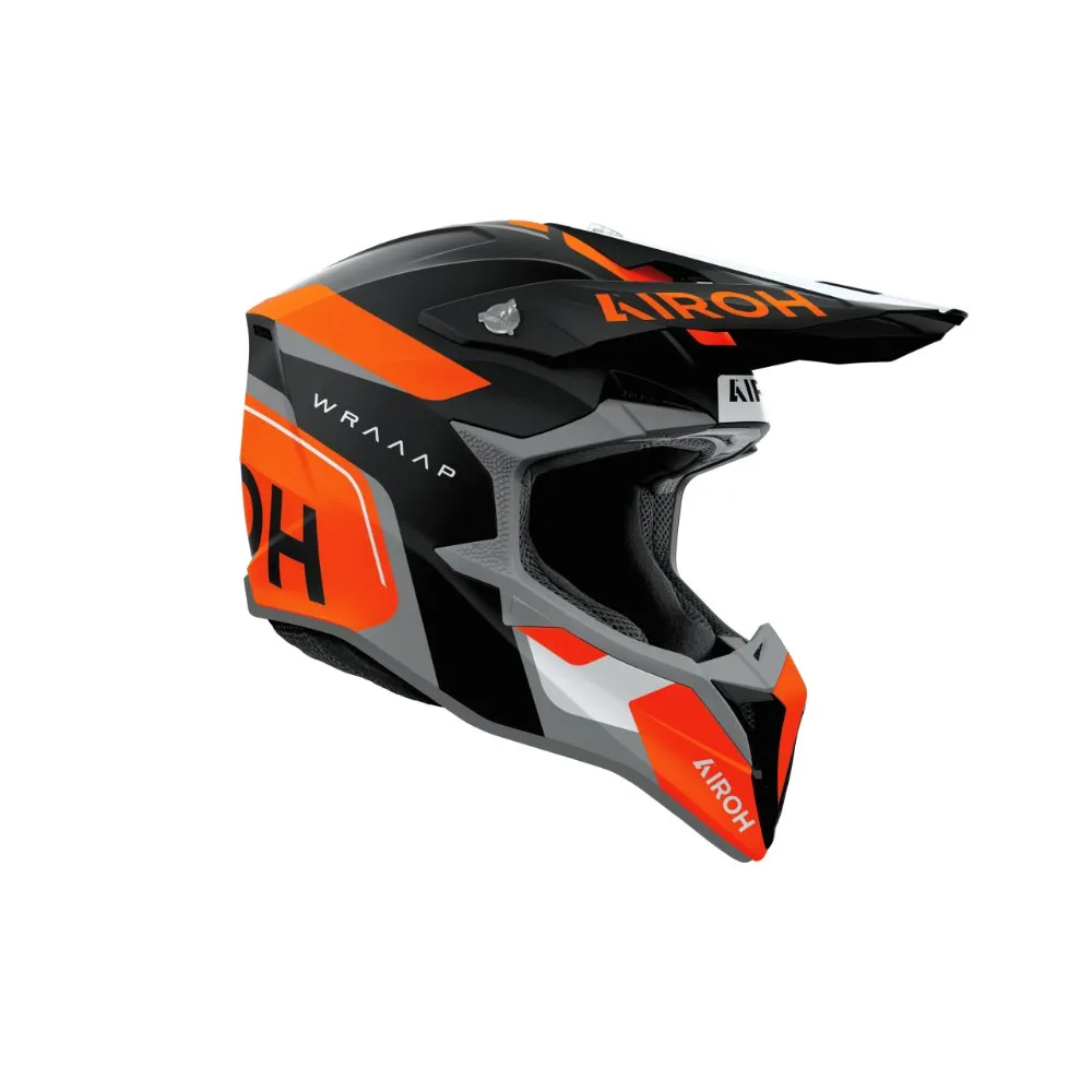 CASCO ENDURO AIROH WRAAAP CONQUER ORANGE MATT - Imagen 2