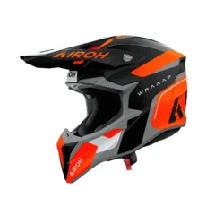 CASCO ENDURO AIROH WRAAAP CONQUER ORANGE MATT