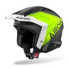 CASCO TRIAL AIROH TRR II HUNT Blanco/Rojo/Azul Brillante