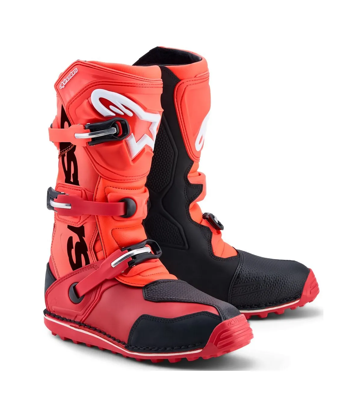 Botas Alpinestars Trial Tech-T Rojo Flúor